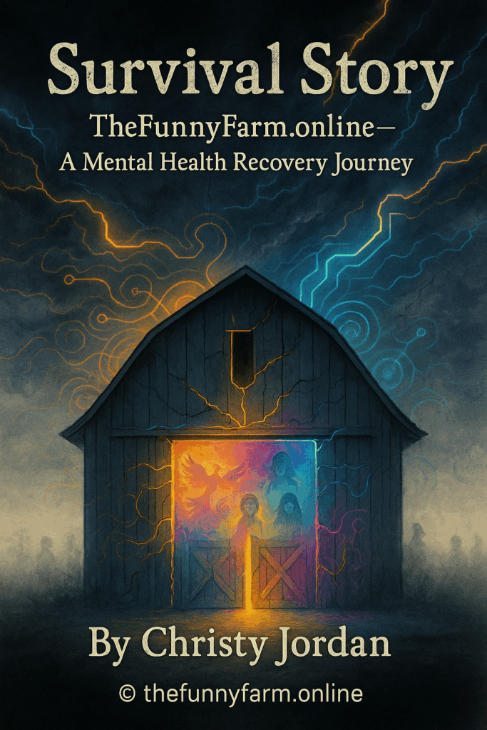 Survival Story book cover, mental health recovery