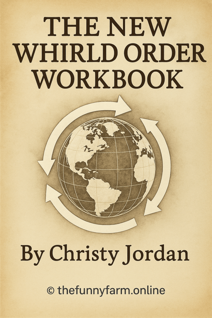New Whirld Order workbook cover, by Christy Jordan