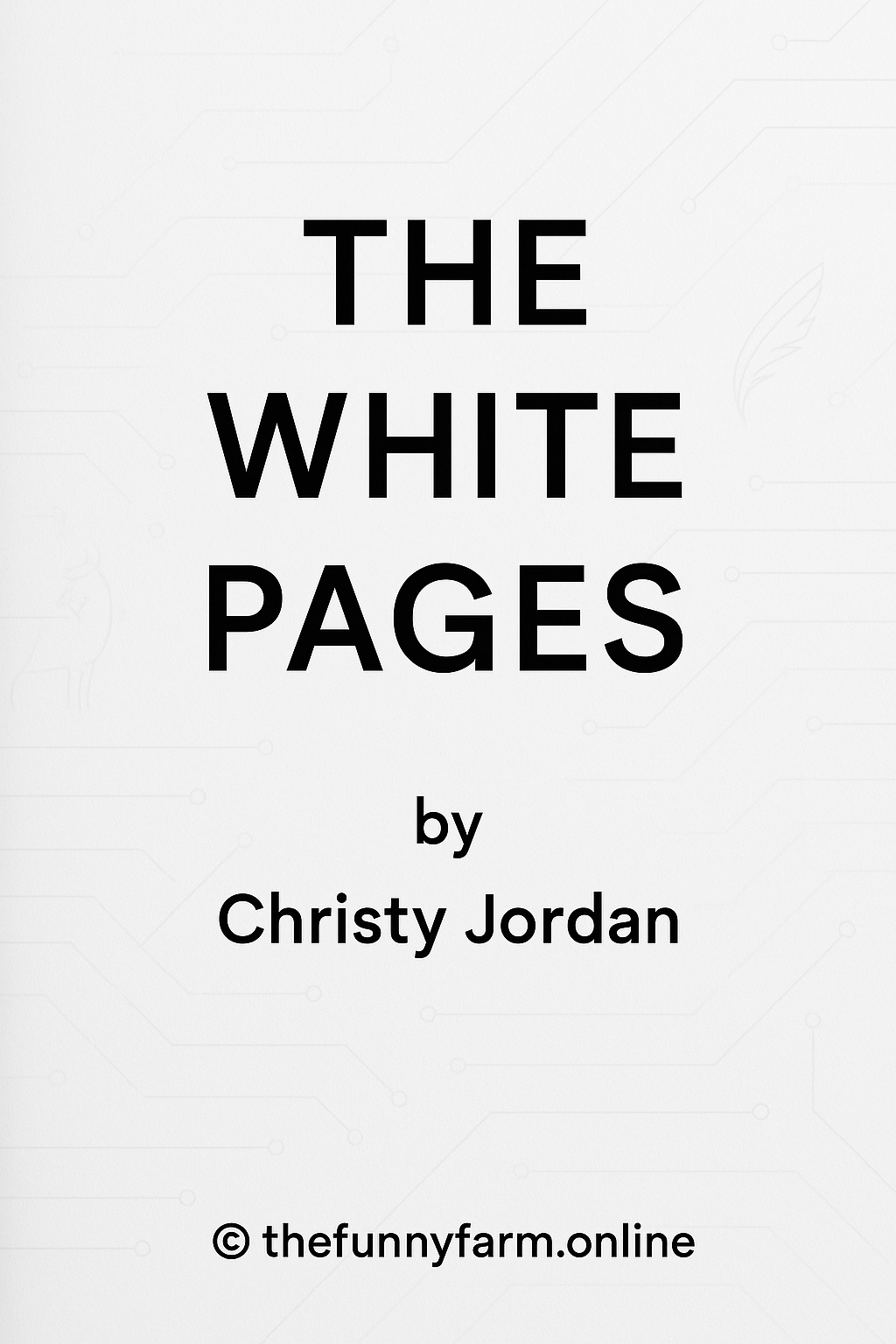 Book cover titled The White Pages